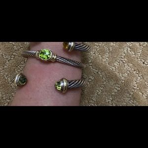 David’s Yurman Peridot stone bracelet